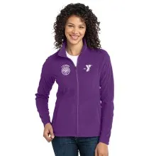 Ladies Full Zip Microfleece - Embroidered with Y Logo and Y Academy