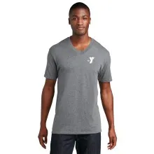 Mens 100% Cotton V-Neck T-Shirt - Screen Print